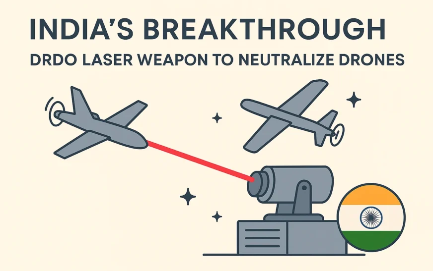 India’s Breakthrough: DRDO Laser Weapon to Neutralize Drones