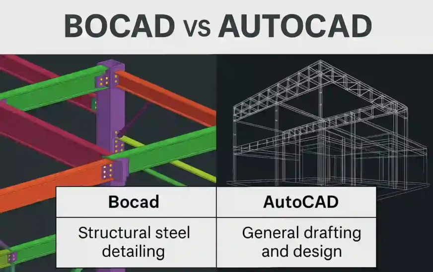 Bocad vs AutoCAD: Best CAD Tool for Structural Steel 2025