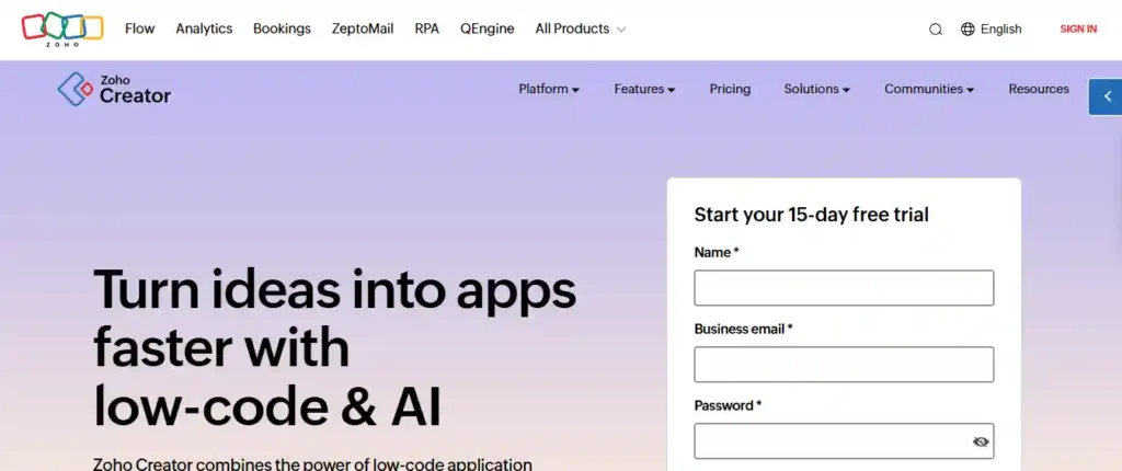 Zoho Creator