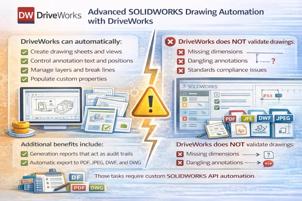 DriveWorks SOLIDWORKS Automation: 9 Powerful Truths 6 Advanced SOLIDWORKS Drawing Automation with DriveWorks