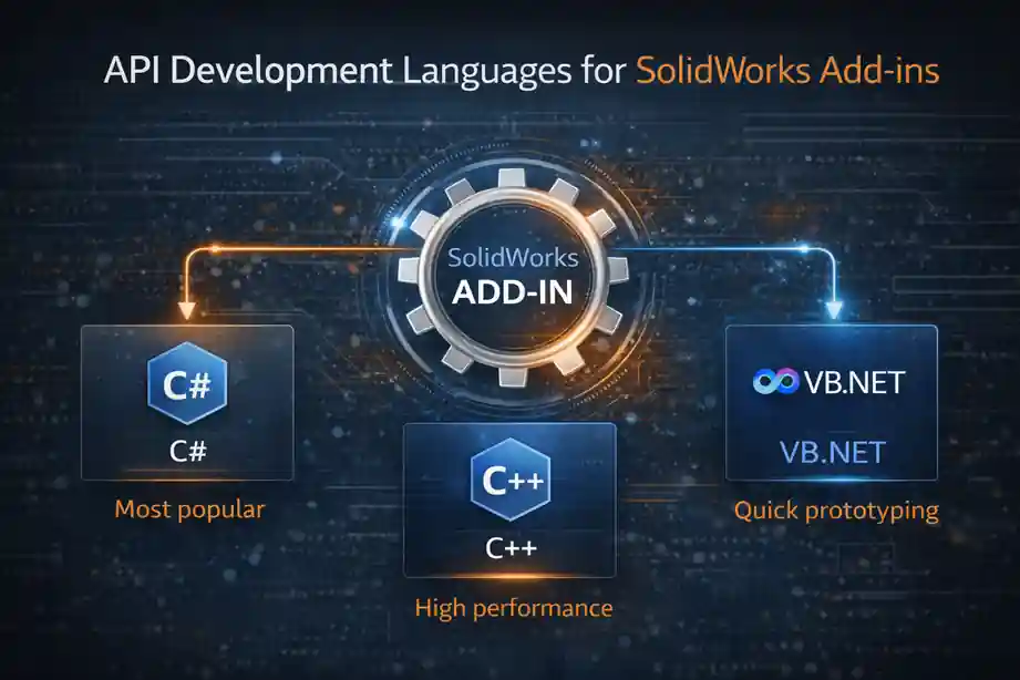 SolidWorks Add-in Creation: #1 Powerful Guide for Engineers 4 API Development Languages for SolidWorks Add-ins