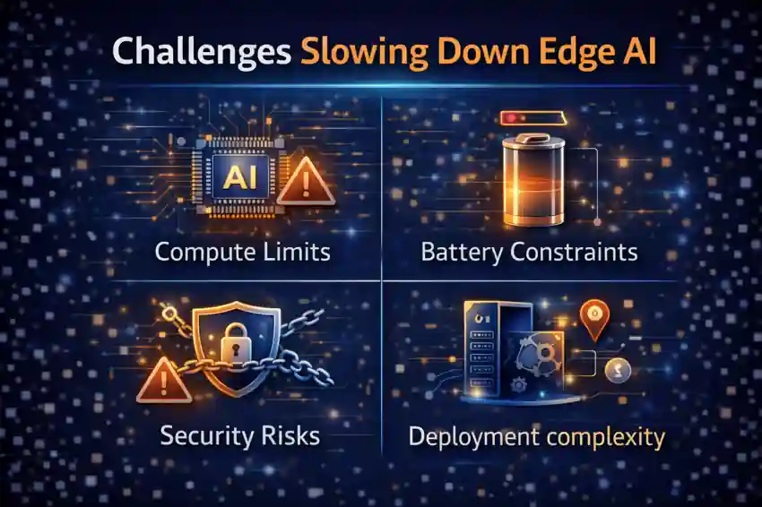 Edge AI : 9 Powerful Trends Driving Real-Time Intelligence 12 Challenges Slowing Down Edge AI