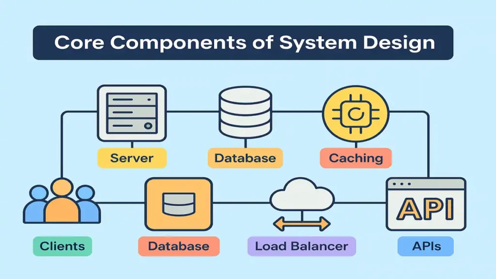 System Design for Beginners: 9 Powerful & Essential Concepts 2 Core Components of System Design
