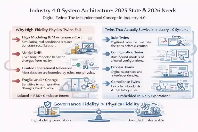 Industry 4.0 System Architecture: 2025 State & 2026 Needs 6 Digital Twins: The Misunderstood Concept in Industry 4.0