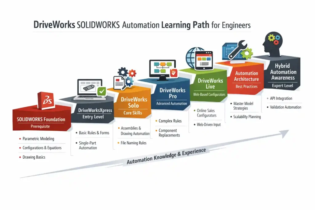 DriveWorks SOLIDWORKS Automation: 9 Powerful Truths 8 DriveWorks SolidWorks Automation Learning Path
