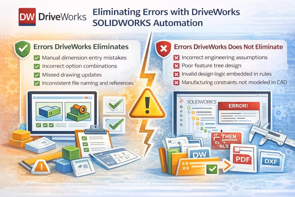 DriveWorks SOLIDWORKS Automation: 9 Powerful Truths 4 Eliminating Errors with DriveWorks SOLIDWORKS Automation