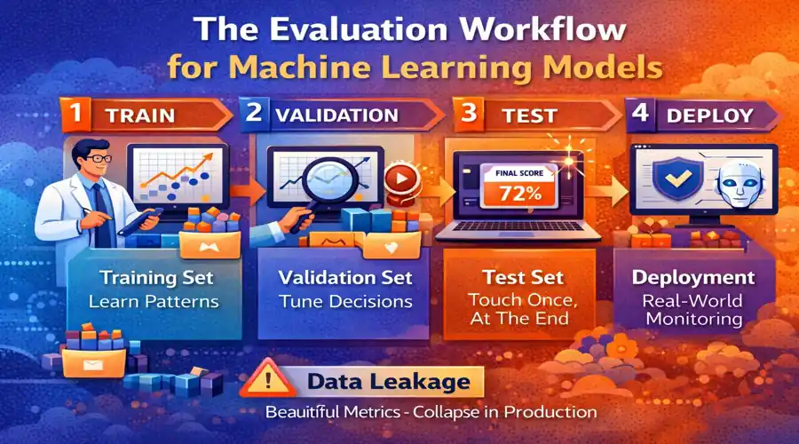 Machine Learning Model Evaluation Metrics: 17 Powerful Wins 2 evaluation workflow for machine learning models