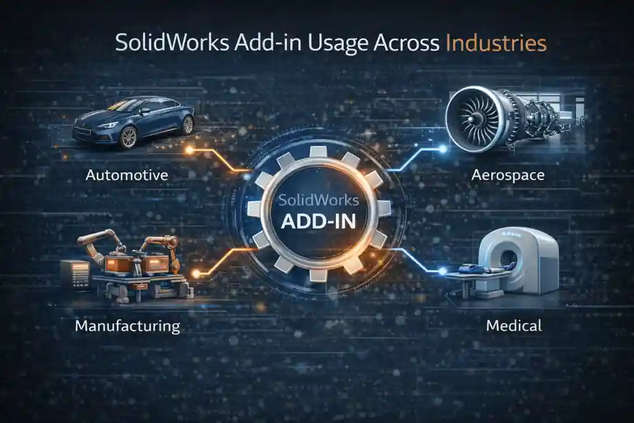 SolidWorks Add-in Creation: #1 Powerful Guide for Engineers 6 SolidWorks Add-in Usage Across Industries