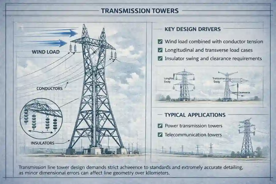Tower Engineering Guide: 9 Powerful Tower Design Principles 3 Transmission Towers