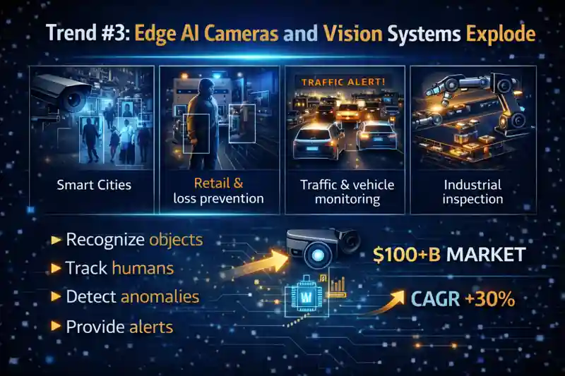 Edge AI : 9 Powerful Trends Driving Real-Time Intelligence 5 Edge AI Cameras and Vision Systems Explode