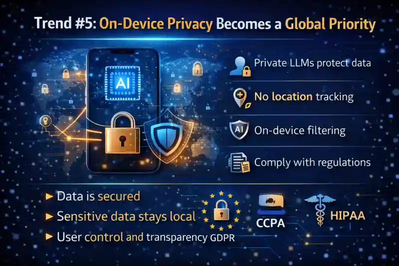 Edge AI : 9 Powerful Trends Driving Real-Time Intelligence 7 On-Device Privacy Becomes a Global Priority