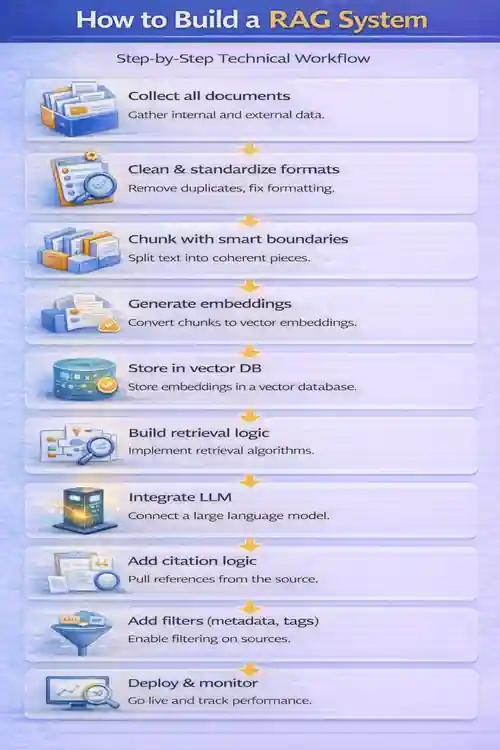 What is RAG? Ultimate 2026 Guide to Retrieval-Augmented AI 12 How to Build a RAG System