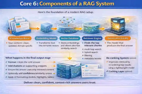 What is RAG? Ultimate 2026 Guide to Retrieval-Augmented AI 7 core_components_in-RAG