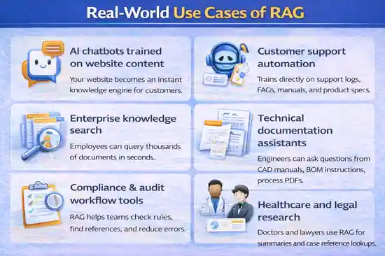 What is RAG? Ultimate 2026 Guide to Retrieval-Augmented AI 9 rag_usecases