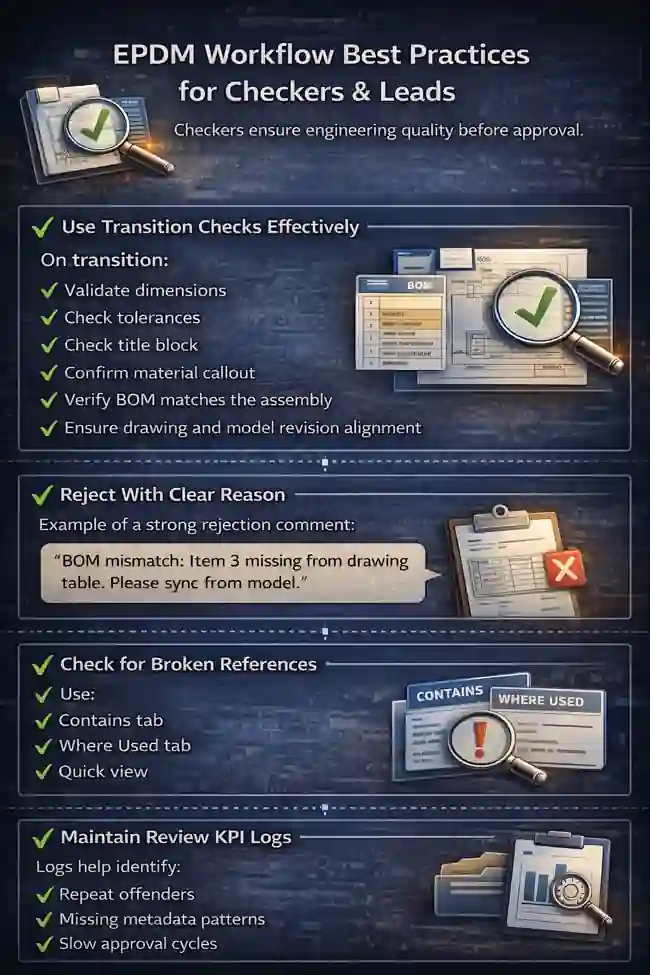 EPDM Workflow Best Practices: 2026 Engineering Guide 4 EPDM Workflow Best Practices for Checkers & Leads
