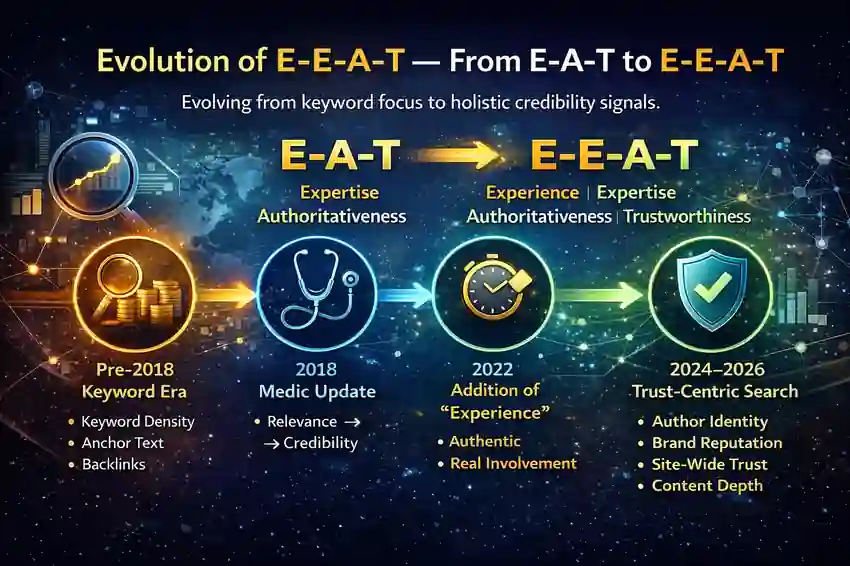 What Is Google E-E-A-T | 7 Powerful Secrets to Google Trust 2 Evolution of E-E-A-T — From E-A-T to E-E-A-T