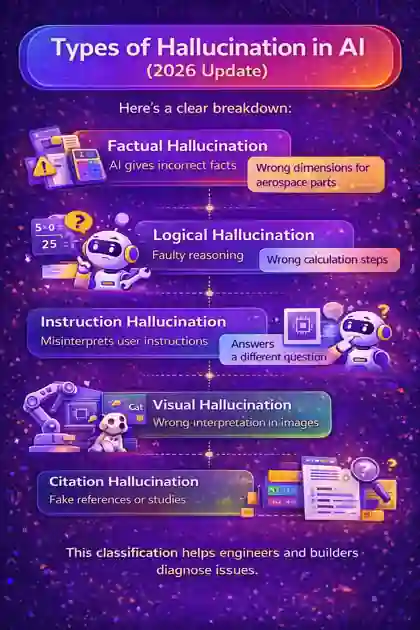 What is a Hallucination in AI? Simple 2026 Explanation 3 Types of Hallucination in AI (2026 Update)