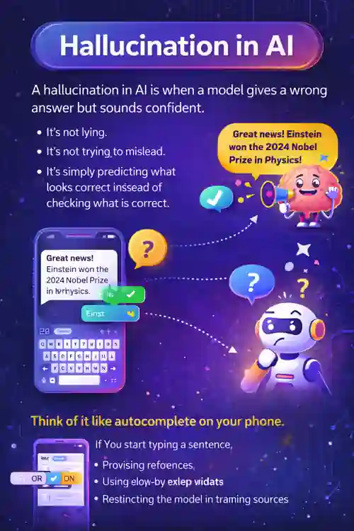 What is a Hallucination in AI? Simple 2026 Explanation 1 What is Hallucination in AI