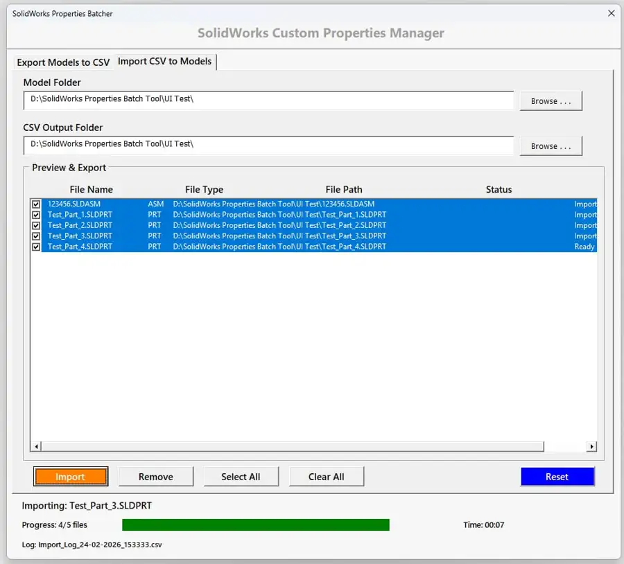 SolidWorks Custom Property Manager: 7 Automation Benefits 7 Soliworks Custom Property Manager-Import-Load-Models