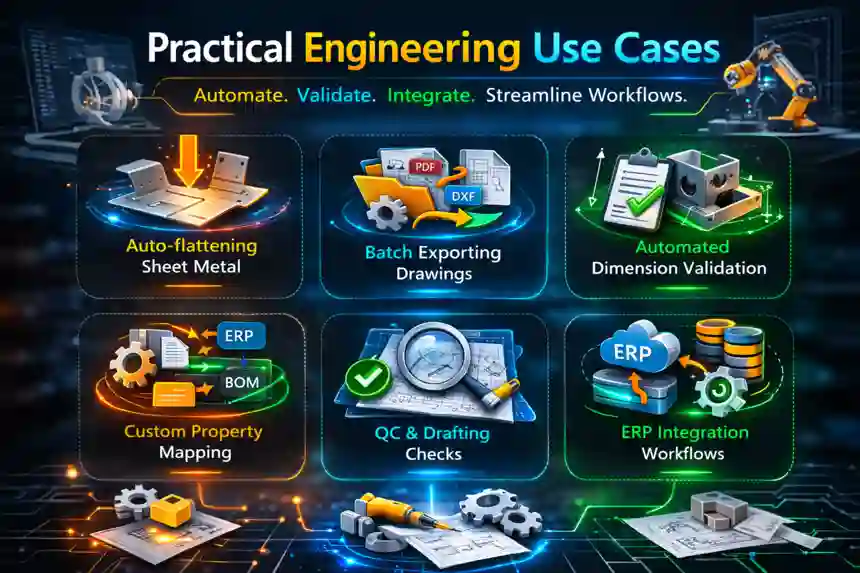 SolidWorks API Functions: 20 Expert Commands You Must Know 3 Practical Engineering Use Cases