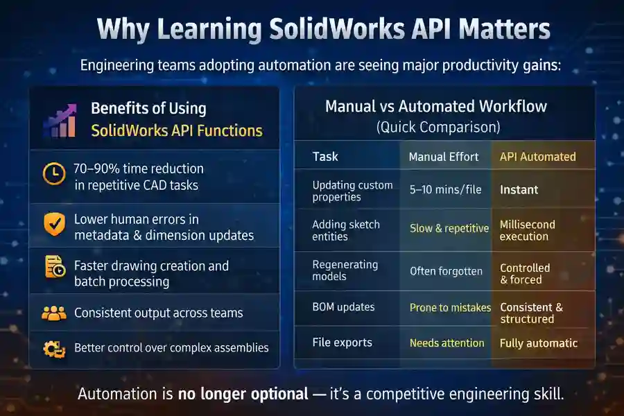 SolidWorks API Functions: 20 Expert Commands You Must Know 1 Why Learning SolidWorks API Matters