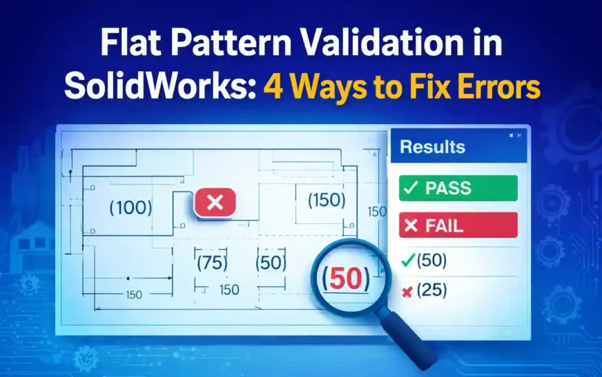 Flat Pattern Validation in SolidWorks: 4 Ways to Fix Errors 3 Flat Pattern Validation in SolidWorks