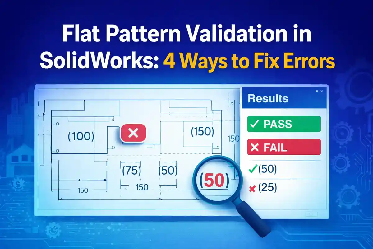 Flat Pattern Validation in SolidWorks: 4 Ways to Fix Errors