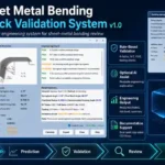 Sheet Metal Bending Springback Validation System v1.0 12 Sheet Metal Bending Springback Validation