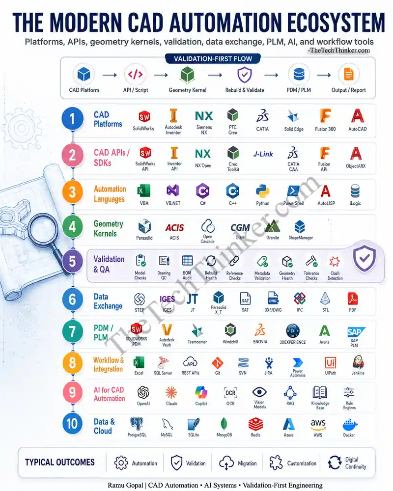CAD Automation Ecosystem: 10 Powerful Layers for Engineers 1 cad-automation-eco-system-the-tech-thinker