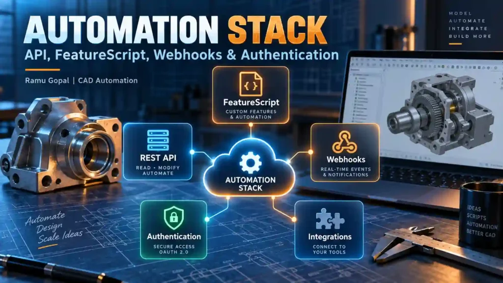 Onshape CAD Automation: 7 Powerful Advantages for Engineers 3 The Core Onshape CAD Automation Stack