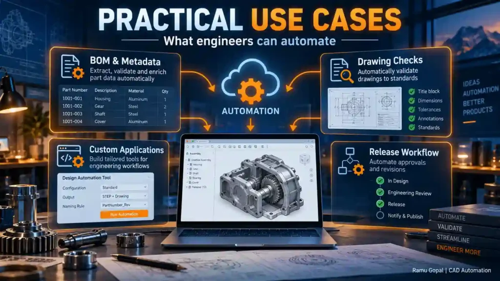 Onshape CAD Automation: 7 Powerful Advantages for Engineers 5 Practical Onshape CAD Automation Use Cases